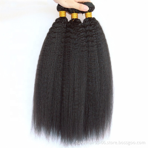Human Hair Weave Bundles with Closure Raw Virgin Kinky Straight Hair Brazilian 7A 8A 9A 10A 8"-30" DHL\UPS\FEDEX\EMS\TNT